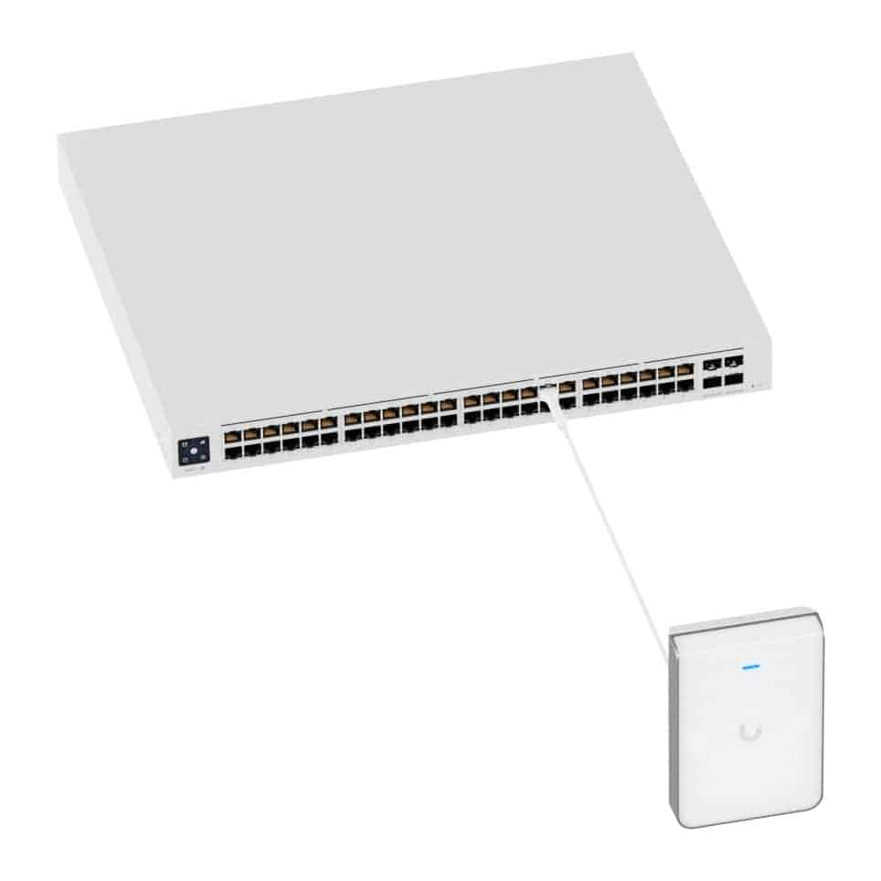 (image for) Ubiquiti UniFi U7 Pro Wall Tri-Band WiFi 7 Wall-Mountable Access Point